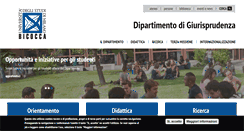 Desktop Screenshot of giurisprudenza.unimib.it
