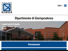 Tablet Screenshot of giurisprudenza.unimib.it