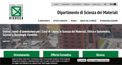 Desktop Screenshot of mater.unimib.it