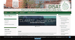 Desktop Screenshot of disat.unimib.it