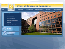 Tablet Screenshot of economia.unimib.it